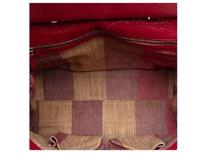 Bamboo Borsa Satchel Daily Gucci Medium in pelle rosa con bambù - vista 4