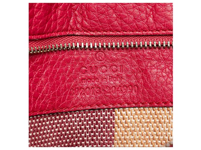 Bamboo Borsa Satchel Daily Gucci Medium in pelle rosa con bambù - vista 6