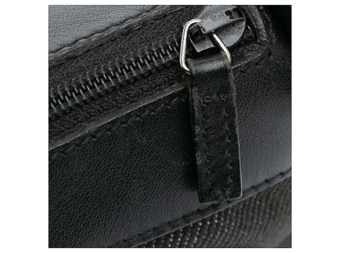 Borsa a tracolla Gucci in denim nero con banda Web - vista 8