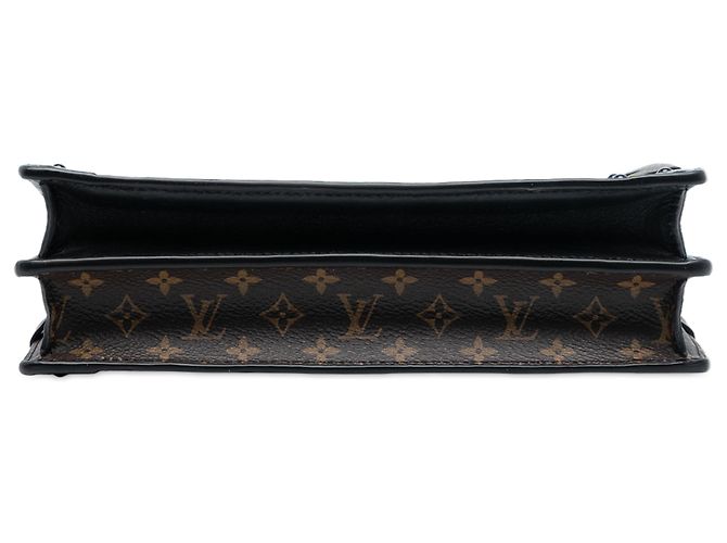 Borsa Clutch a Tracolla Louis Vuitton Monogram Reverse Trunk Marrone - vista 3