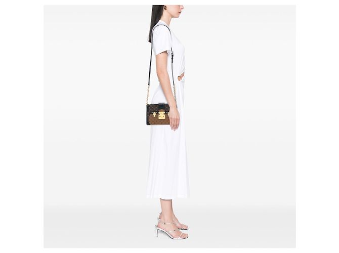 Borsa Clutch a Tracolla Louis Vuitton Monogram Reverse Trunk Marrone - vista 6