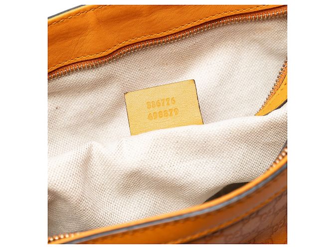 Borsa Tote Gucci Microguccissima Nice Arancione - vista 5