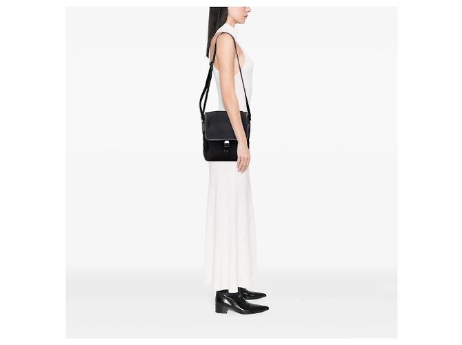 Bolsa Messenger Prada Tessuto com fivela preta Preto - vista 10