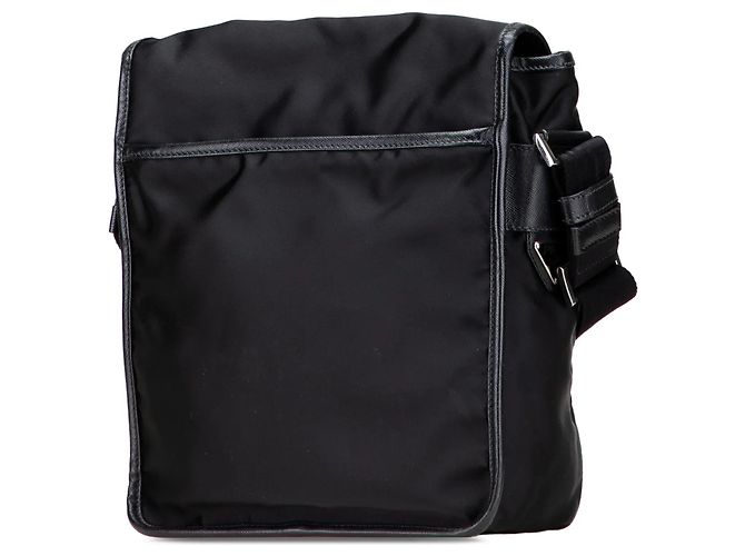 Bolsa Messenger Prada Tessuto com fivela preta Preto - vista 2