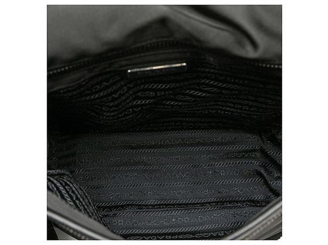 Bolsa Messenger Prada Tessuto com fivela preta Preto - vista 4