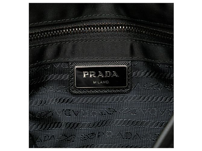 Bolsa Messenger Prada Tessuto com fivela preta Preto - vista 5
