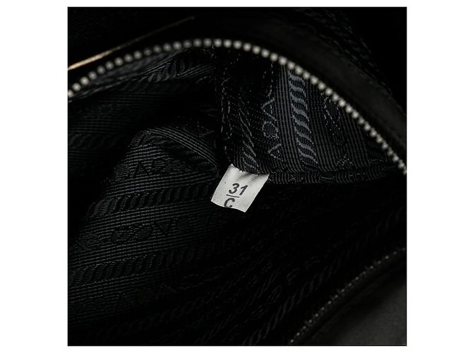 Bolsa Messenger Prada Tessuto com fivela preta Preto - vista 6