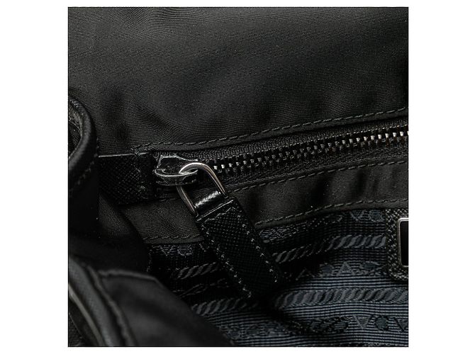 Bolsa Messenger Prada Tessuto com fivela preta Preto - vista 7