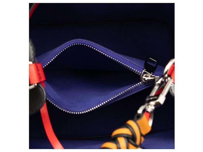 Borsa a secchiello Louis Vuitton Epi Braided Neonoe MM Nera Nero - vista 4
