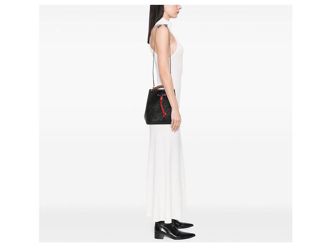 Borsa a secchiello Louis Vuitton Epi Braided Neonoe MM Nera Nero - vista 8
