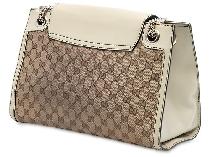 Borsa a tracolla Gucci Emily Large GG Canvas Marrone - vista 2