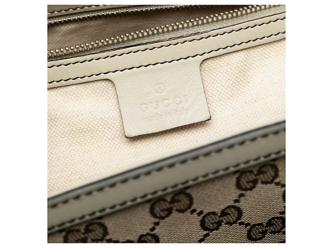 Borsa a tracolla Gucci Emily Large GG Canvas Marrone - vista 5