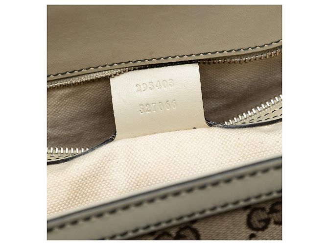 Borsa a tracolla Gucci Emily Large GG Canvas Marrone - vista 6