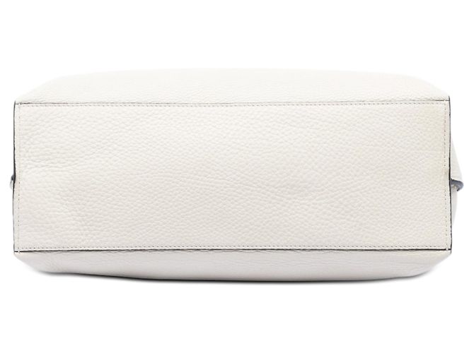 Bamboo Borsa Satchel Daily Gucci Medium in pelle di vitello bianca con bambù Bianco - vista 3