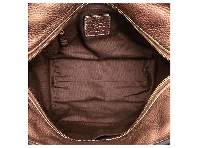 Tote LOEWE Anagram Canvas Marrone - vista 4