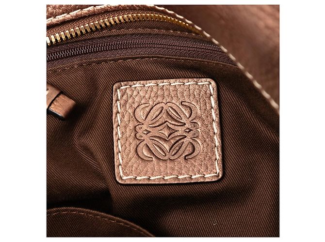 Tote LOEWE Anagram Canvas Marrone - vista 5