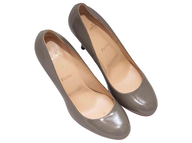 Christian Louboutin Leder-Pumps Grau Größe 40 - Ansicht 2