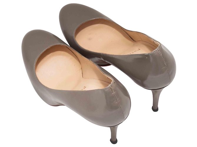 Christian Louboutin Leder-Pumps Grau Größe 40 - Ansicht 3
