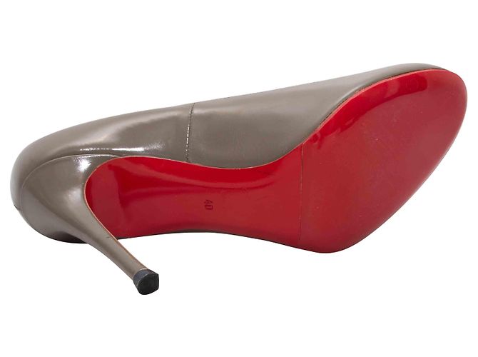 Christian Louboutin Leder-Pumps Grau Größe 40 - Ansicht 5
