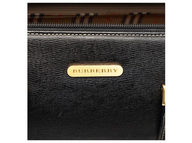Borsa a mano Burberry in pelle nera Nero - vista 5