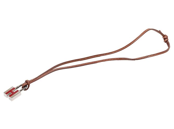Collana Hermès Cadena con Lucchetto H Placcato Palladio Argento - vista 5