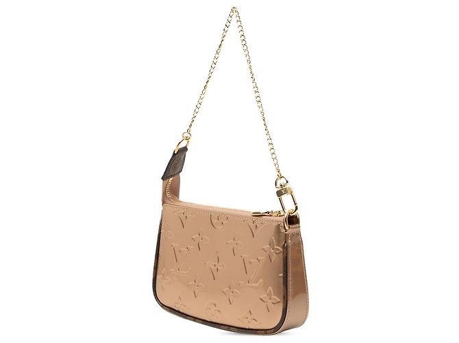 Borsa Louis Vuitton Monogram Vernis Mini Pochette Accessoires Gold D'oro - vista 2