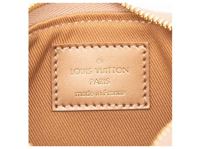 Borsa Louis Vuitton Monogram Vernis Mini Pochette Accessoires Gold D'oro - vista 5