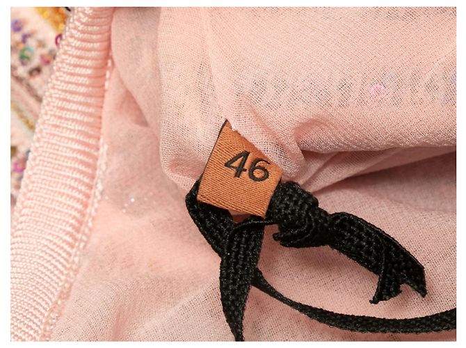 Missoni Gestreifter Paillettenpullover Hellrosa & Mehrfarbig Größe IT 46 Pink - Ansicht 6