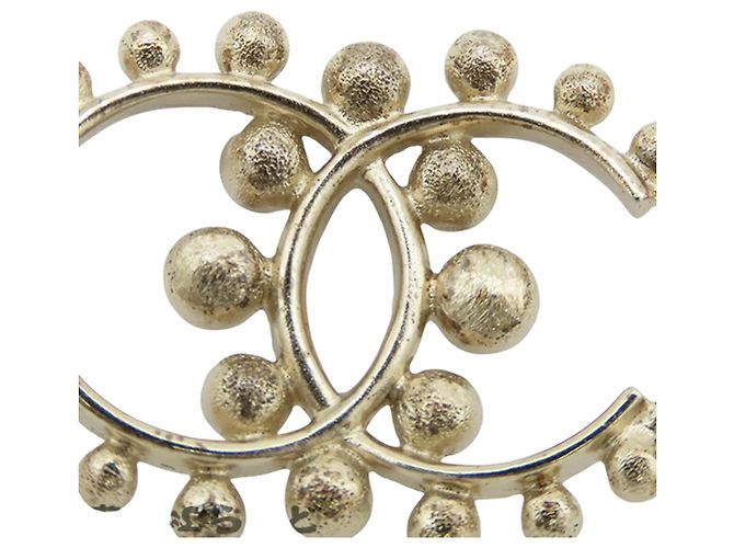 Bracciale Chanel placcato oro CC con perle finte e strass D'oro - vista 4