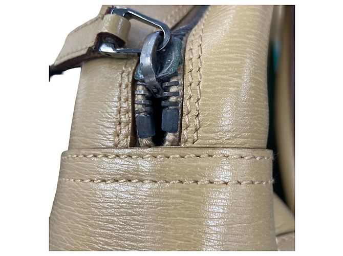 Borsa Gucci in pelle di vitello beige - vista 6