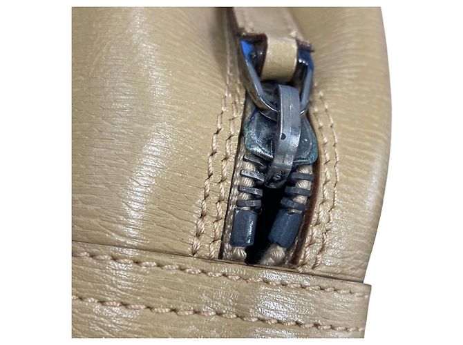 Borsa Gucci in pelle di vitello beige - vista 7