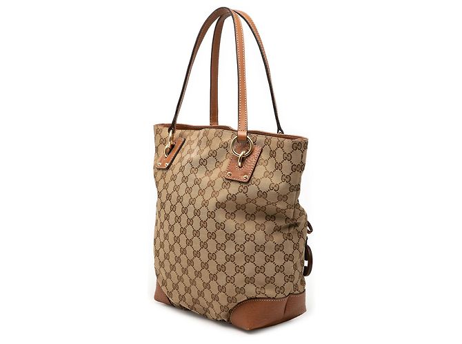 Borsa Tote Gucci Medium GG Canvas GG Charm Beige - vista 2