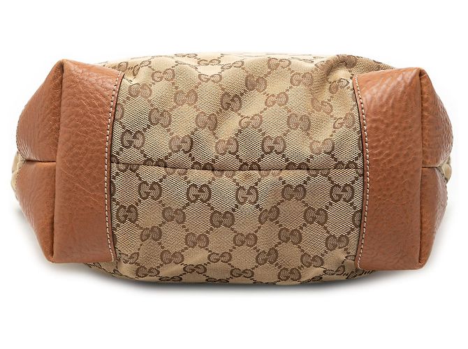 Borsa Tote Gucci Medium GG Canvas GG Charm Beige - vista 3