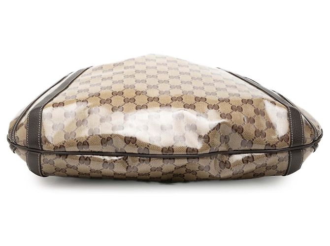 Borsa tote convertibile Gucci GG Crystal Abbey D Ring Beige - vista 3