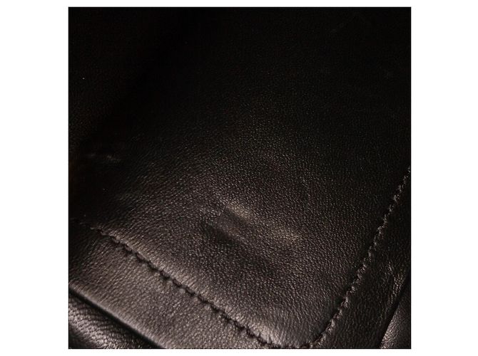 Borsa Chanel 2.55 Reissue Double Flap Medium in pelle d'agnello embossed croc nera Nero - vista 10