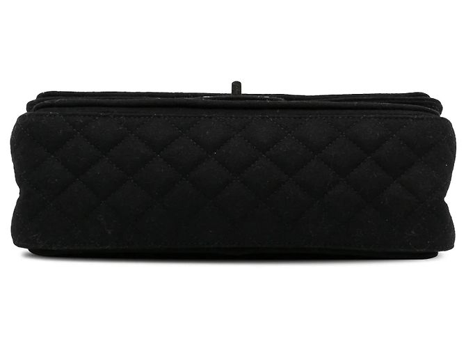 Borsa a tracolla Chanel Reissue in lana nera Nero - vista 5