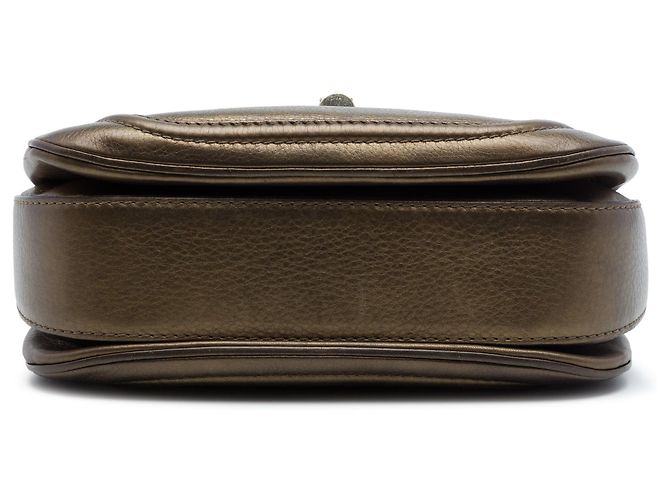 Borsa New Bamboo in pelle marrone Gucci Medium - vista 3