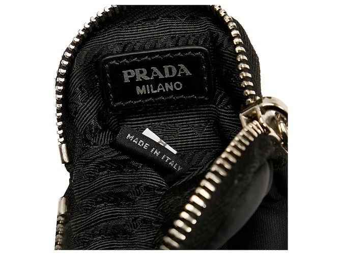 Prada Re-Nylon & Spazzolato Crossbody-Tasche mit Taschen in Schwarz - Ansicht 16