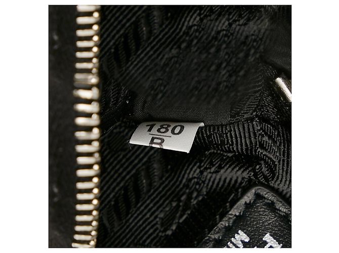 Prada Re-Nylon & Spazzolato Crossbody-Tasche mit Taschen in Schwarz - Ansicht 17