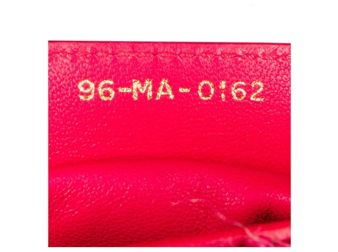 Borsa Lady Dior Satchel Medium in tweed Macrocannage rosa - vista 7