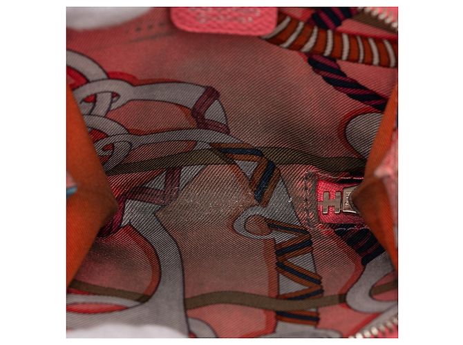 Cartera compacta Hermès Silk In en piel Epsom rosa - vista 4