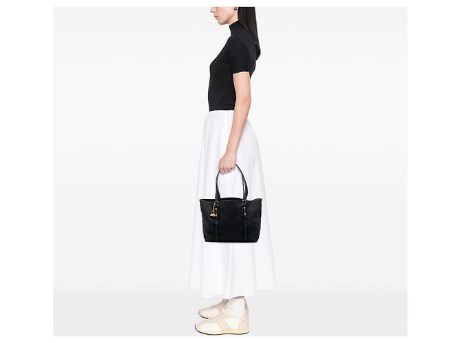 Tote Gucci GG Canvas Jolicoeur Nero - vista 9
