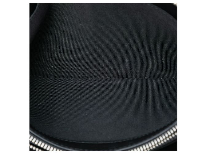 Clutch Chanel CC in pelle d'agnello matelassé nera Nero - vista 4
