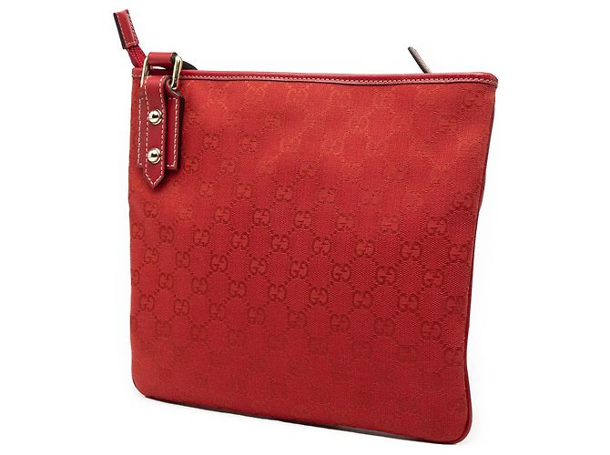 Borsa a tracolla Gucci GG Canvas rossa Rosso - vista 2