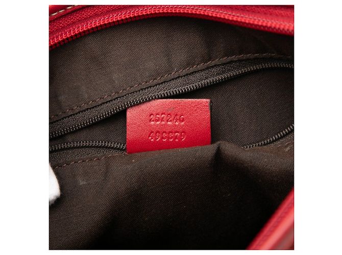 Borsa a tracolla Gucci GG Canvas rossa Rosso - vista 6