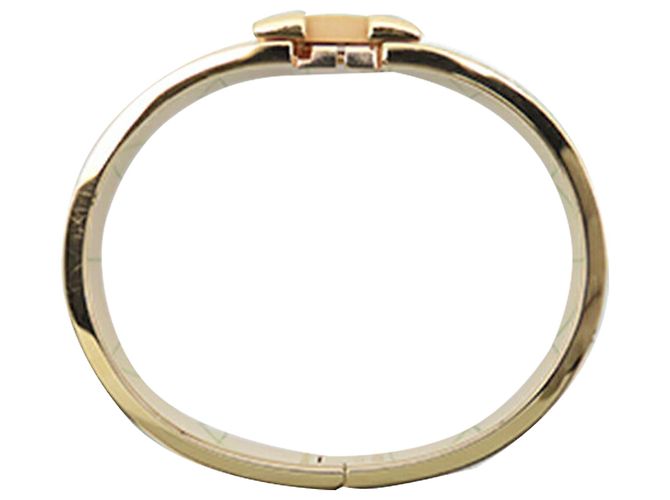 Bracciale Clic H PM stretto in smalto bianco Hermès - vista 3