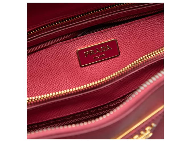 Borsa Prada Medium Saffiano Lux Promenade Rosa - vista 4