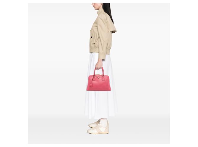 Borsa Prada Medium Saffiano Lux Promenade Rosa - vista 6