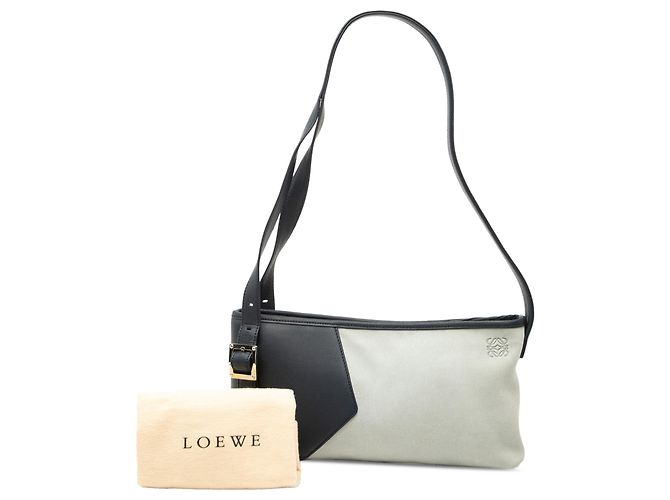 Bolsa de Ombro LOEWE Anagram Switching em camurça cinza - vista 7