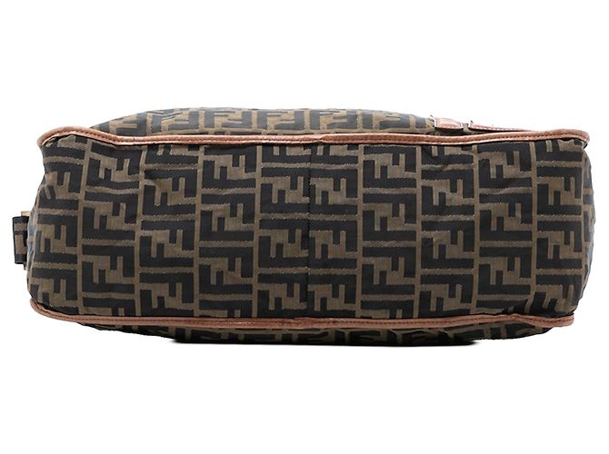 Borsa a tracolla Fendi Zucca Canvas marrone - vista 3